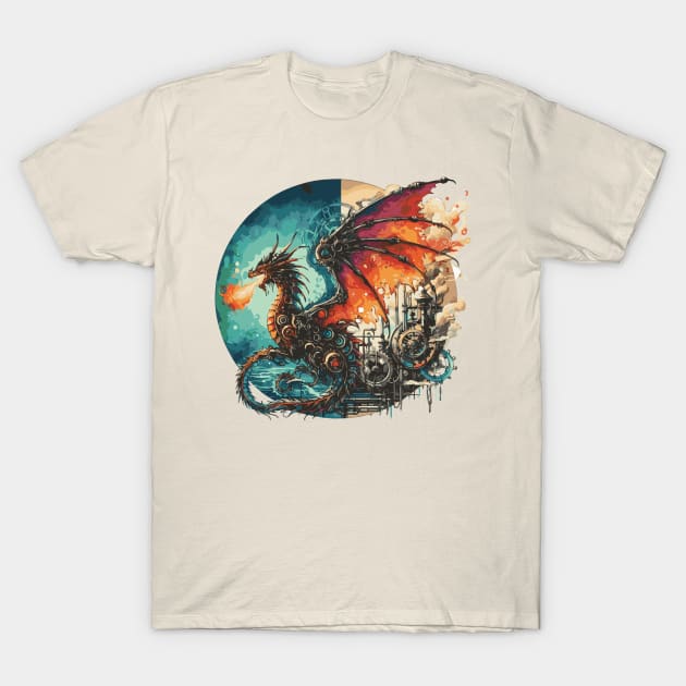 Year of the Dragon SteamPunk T-Shirt by Heartsake